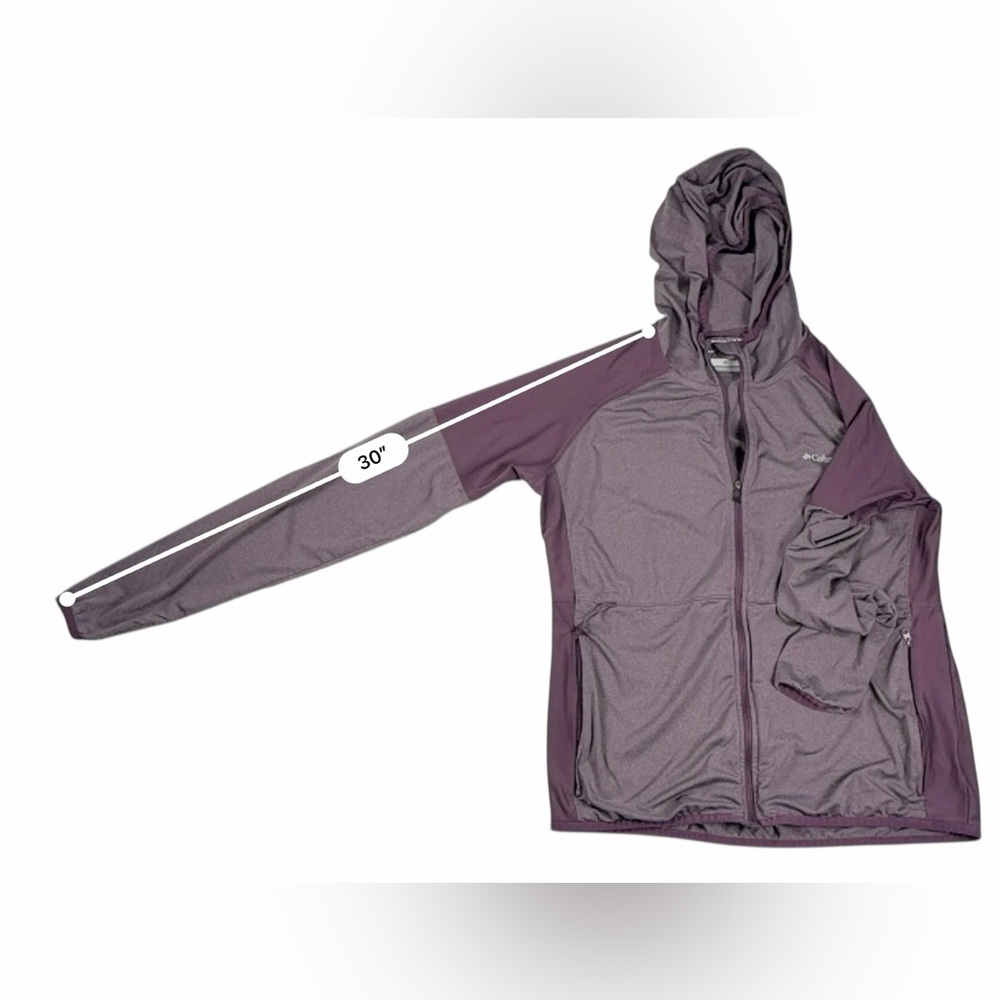 Columbia Women’s Hooded Performance Jacket – Plum Purple – Size L - Picture 15 of 17